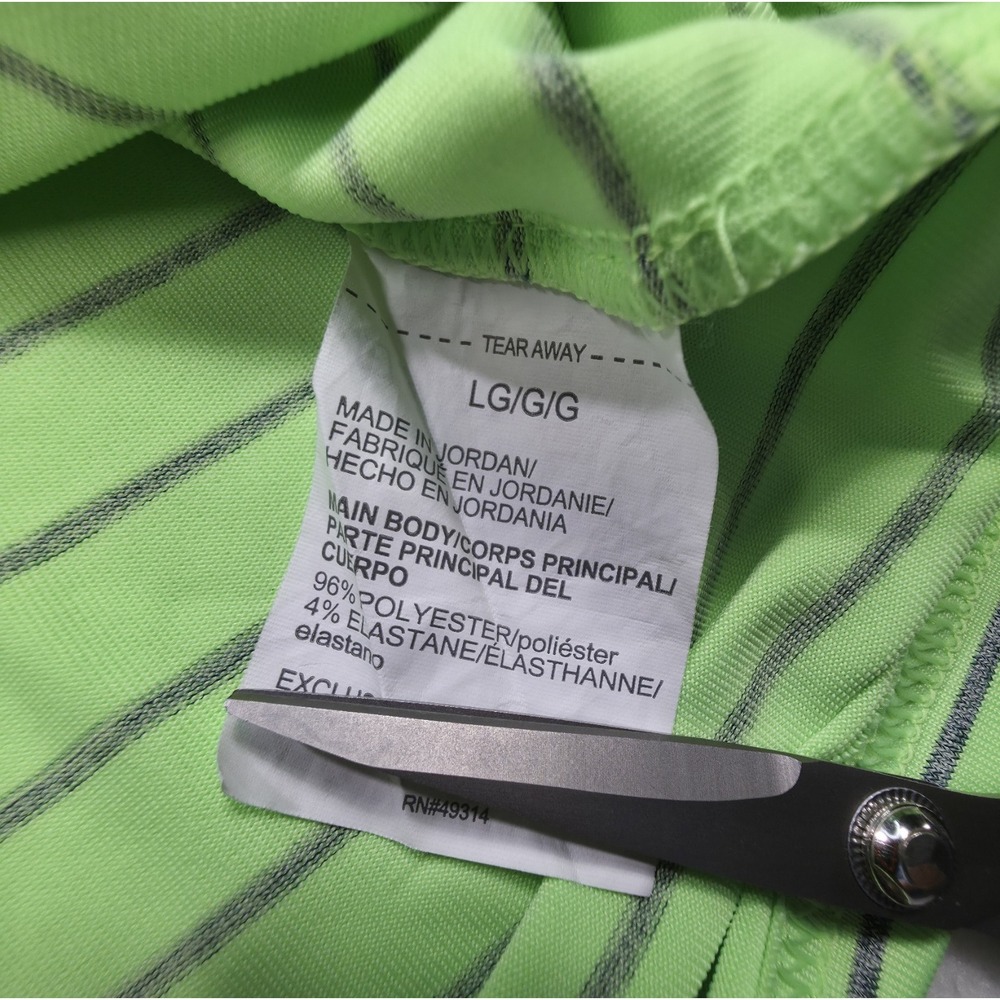 Under Armour Men Polo‎ Shirt L Neon Gray Golf Short Loose Fit Limited Use - Picture 6 of 7